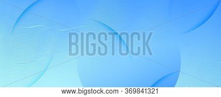 Blue Gradient Background. 3d Fluid Line Brochure. Color Minimal Movement. Light Futuristic Template.