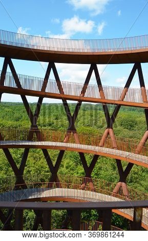 Spiral Tower Of Camp Adventure. Gisselfeld Klosters - Haslev - Denmark .