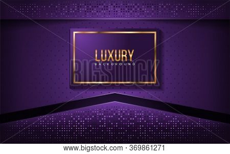 Purple Abstract Modern With Overlap Background Layer Design.
