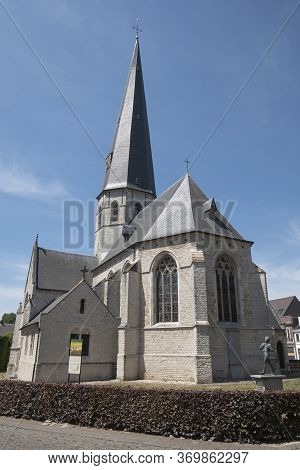 Bazel, Belgium, June 1, 2020, The Church Of The Village