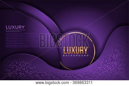 Purple Abstract Modern With Overlap Background Layer Design.