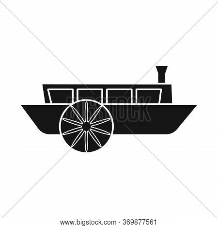 Vector Design Of Wagon And Carriage Sign. Graphic Of Wagon And Old Vector Icon For Stock.