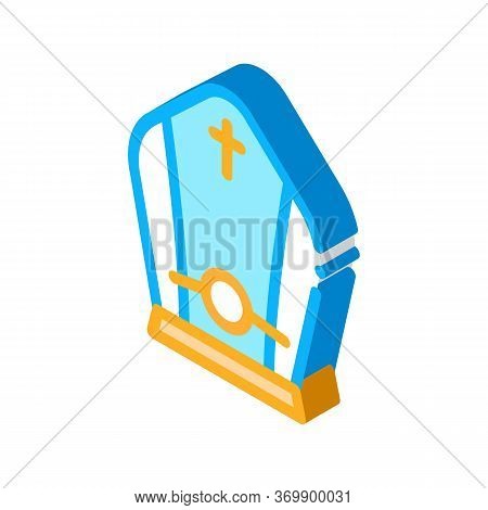 Papal Tiara Icon Vector. Isometric Papal Tiara Sign. Color Isolated Symbol Illustration