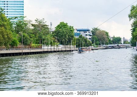 31 June 2020 Passenger Boat Sailing In Saen Saeb Canal In Bangkok, Thailand