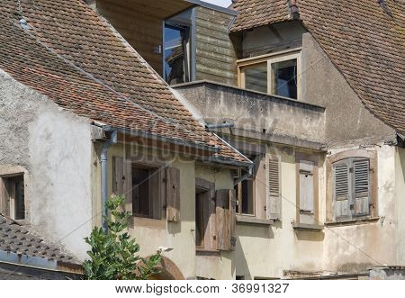 Arkkitehtooninen yksityiskohta Alsace