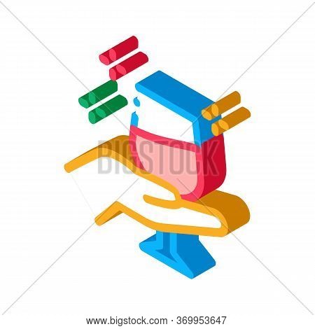 Wine Testing Icon Vector. Isometric Wine Testing Sign. Color Isolated Symbol Illustration