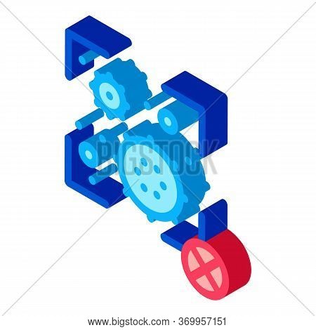 Virus Detection Icon Vector. Isometric Virus Detection Sign. Color Isolated Symbol Illustration