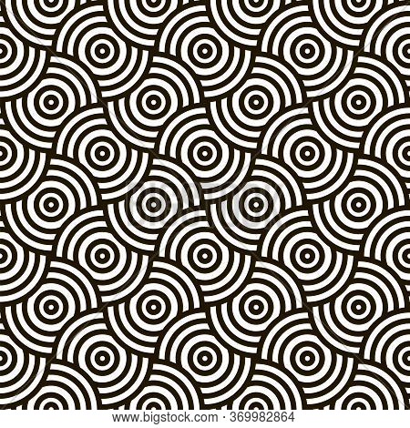 Abstract Vector Background With Many Small And Big Circles.