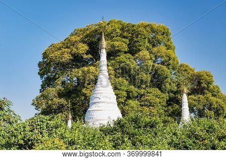 Ruins Of The Ancient Kingdom Of Ava Amarapura In Mandalay State Myanmar, Former Burma. Maha Aung Mye