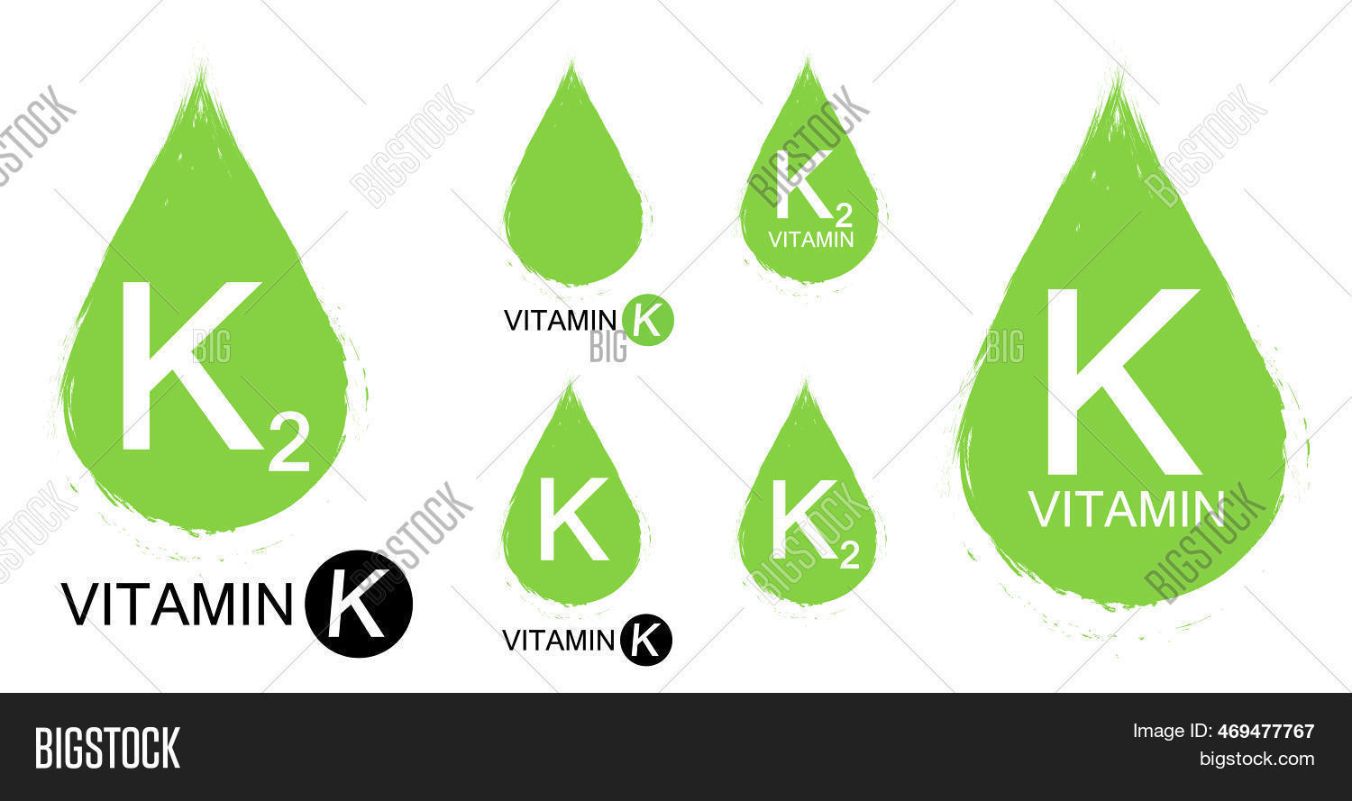 Set Vitamin K Icons. Image & Photo (Free Trial) | Bigstock