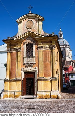 The Facade Of The Historic Baroque Church Madonna Del Terremoto In The City Of Mantua, Italy