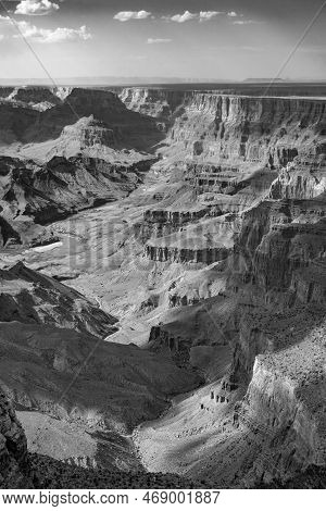 Scenic View To River Colorado In Grand Canyon, Usa