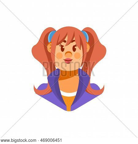Vector Cartoon Cute Young Person Icon Isolated