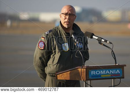 Otopeni, Romania - January 17, 2023: Awacs Airborne Warning And Control System Aircrafts Arrival Fro
