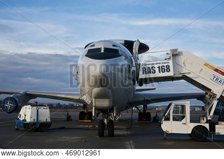 Nato Awacs Aircrafts Arrival In Romania