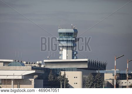 Otopeni, Romania - January 17, 2023:henri Coanda International Airport.