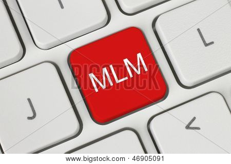 Rød MLM (Multi Level Marketing) knap