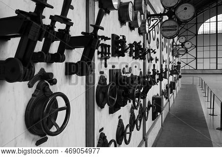Dortmund, Germany - February 2, 2018: Machine Hall Of Zeche Zollern. It Is A Decommissioned Hard Coa