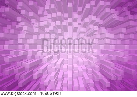 3d Abstract Purple Gradient Convex Effect Cool Background. Gradual Change Violet Color, Geometry Ban