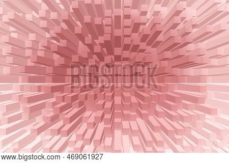 3d Abstract Purple Gradient Convex Effect Cool Background. Gradual Change Pink Color, Geometry Banne
