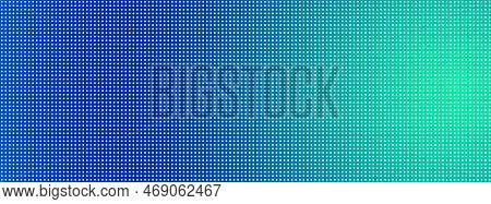 Led Screen Texture Dots Background Display Bnw. Tv Pixel Pattern Monitor With Blue Light Spot, Telev