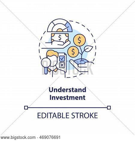 Understand Investment Concept Icon. Money Management. Financial Success Rule Abstract Idea Thin Line