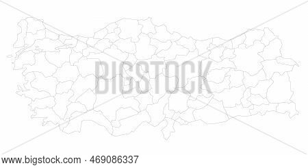 Turkey Political Map Vector & Photo (Free Trial) | Bigstock
