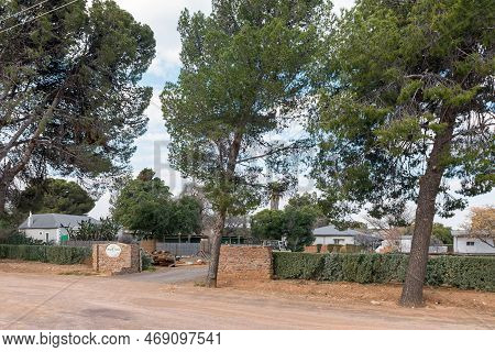 Loxton, South Africa - Sep 2, 2022: Entrance To The Pear Tree Campsite In Loxton In The Northern Cap