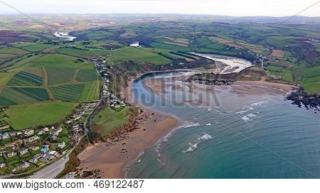 River Avon And Bantham Beach In Devon