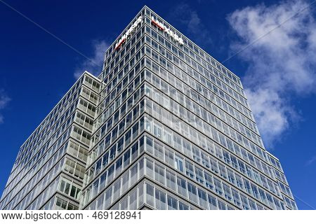 Cologne, Germany, January 18 2023: Lanxess Ag - Headquarters Building In Cologne Deutz