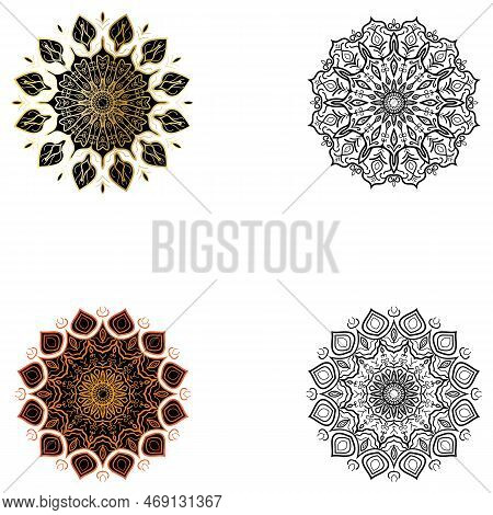 Mandala Logo Design Vector Template