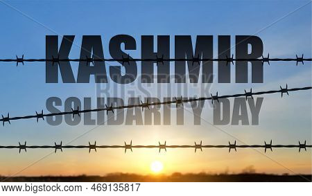 Kashmir Solidarity Day Concept. February 5. Eps10 Vector