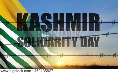 Kashmir Solidarity Day Concept. February 5. Eps10 Vector