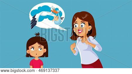 Mother Telling The Stock Baby Story To Her Daughter