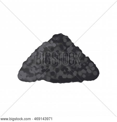 Pile Of Gravel Vector Illustration. Pile Of Gravel Isolated On White Background. Construction Concep