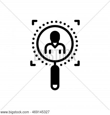 Black Solid Icon For Detect Glass Detect Search Research Find Detective Magnifier