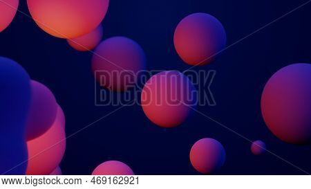 Metaverse 3d Render Morphing Animation Pink Purple Abstract Metaball Metasphere Bubbles Art Sphere B