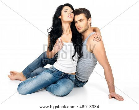 Hermosa Sexy pareja de enamorados