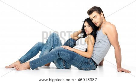 Hermosa Sexy pareja de enamorados