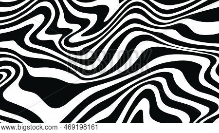 Acid Wave Rainbow Line Backgrounds In 1970s 1960s Hippie Style. Y2k Wallpaper Patterns Retro Vintage