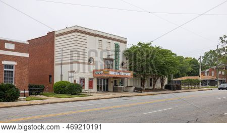 Cairo, Georgia, Usa - April 16, 2022: The Historic Zebulon Theatre
