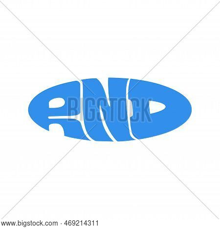 Rnd Company Name Initial Letter Monogram. Rnd Icon