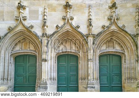 France, Bordeaux, The Three Doors Portal Of The St.eloi Church
