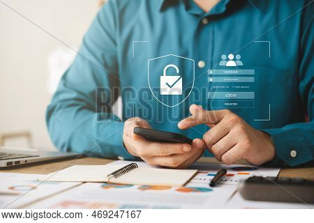 Cybersecurity And Privacy Concept Of Data Protection, Secure Encryption Technology, Secure Internet 
