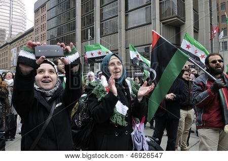 Syrian protest in Toronto.