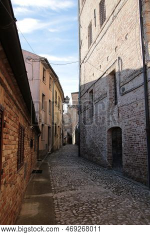 Italy, Marche: Foreshortening Of Ripatransone, Small Village Near Ascoli Piceno.