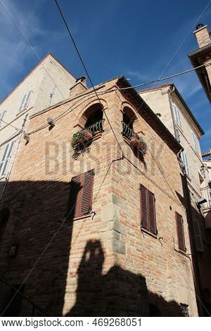 Italy, Marche: Foreshortening Of Ripatransone, Small Village Near Ascoli Piceno.