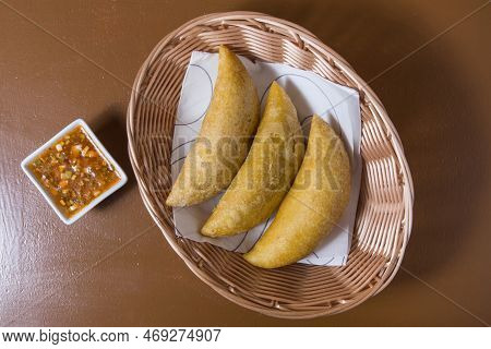 Three Colombian Empanadas Meat Pies