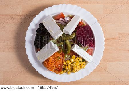 Salad With Cheese And Beet