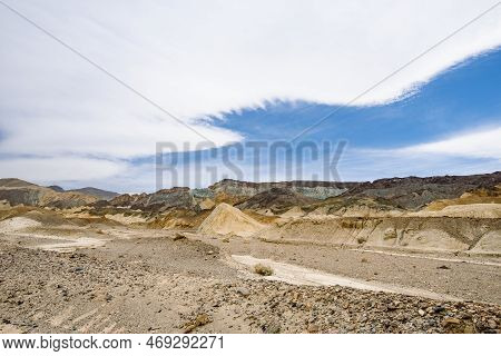 Famous Twenty Mule Teams Road In Death Valley National Park, California, Usa
